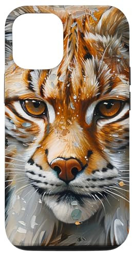 Lynx Floral Van Gogh Style Eukalyptus Hülle für iPhone 14