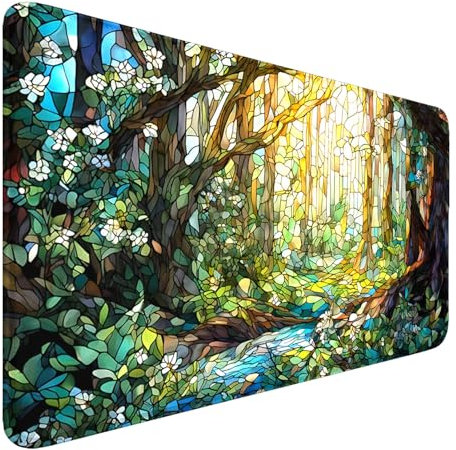 MTG Playmat, 24 x 14 MTG Spielmatte Zonen Genäht Kanten Glatte Gummioberfläche Mauspad, Kampf Brettspiel TCG Spielmatten+ Aufbewahrungstasche