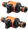 LXJLXD Lot de 2 raccords de tuyau d'arrosage et d'irrigation pour agriculture, raccord rapide avec vannes d'arrêt