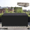 AEUUEU Bache Salon de Jardin Exterieur Impermeable 220x110x75cm/LxWxH Housse de Protection Salon de Jardin, 600D Oxford Housse de Table de Jardin avec Boucle Coupe Vent, Résistance Anti-UV, Noir