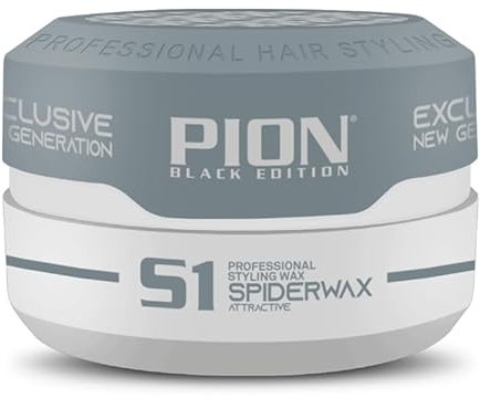 Pion Black Edition S1 Spider Professional Hair Styling Wax 150 ml - Attraktives Professionelles Haarstyling Wachs