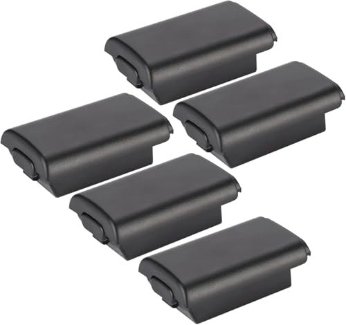 GOLTAK® Replacement Xbox 360 Wireless Controller Battery Cover Holder Pack Rear - Black (2)