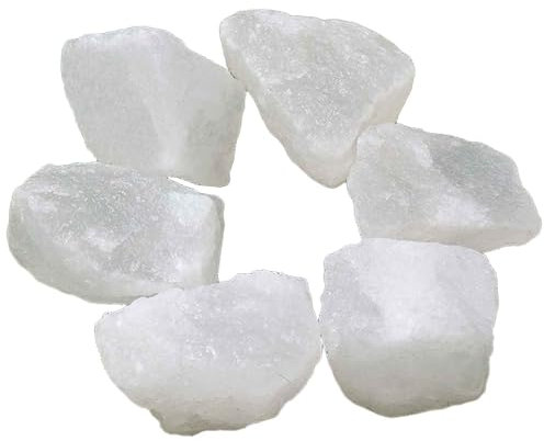 SUPBEI 0.22 lb Rough Natural Raw Stones Crystal Healing Stones for Tumbling, Cabbing, Fountain Rocks, Decoration,Polishing, Wire Wrapping,White Salt Stone
