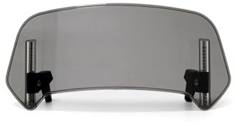 LDJSNC Motorrad Windschild für Suzuki Bandit 650 SA, Clip-on Motorrad Frontscheibe Windschutz Einstellbare Windabweiser, Wind Bildschirm Schild Accessories,B Smoke-360mm×140mm