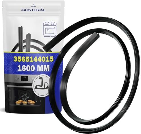 Oven Door Seal 160 cm with Original Code 3565144015 356514401/5 for Zanussi for AEG for Electrolux 02688034 for Quelle - MADE IN ITALY - Warranty 10 Years - MONTERAL