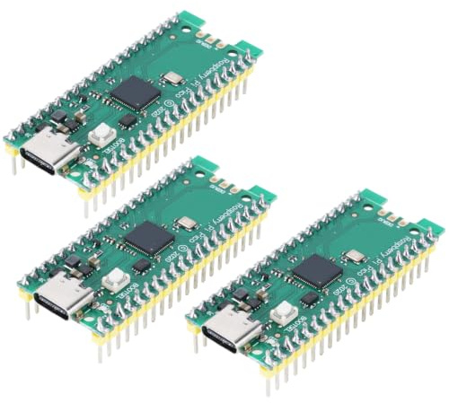 AYWHP 3 placas de desarrollo Raspberry Pi Pico, Raspberry Pi RP2040 de doble núcleo ARM Cortex-M0+, con una velocidad de reloj de hasta 133 MHz, memoria flash Quad-SPI, 2 MB