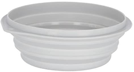 Kerbl Pet Gamelle de Voyage en Silicone Gris, 2000ml