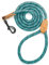 Mile High Life Guinzaglio Cane in Corda da Arrampicata con Manico Rinforzato in Cuoio Aggancio in Metallo Robusto (Verde Turchese,150 cm (Confezione da 1))