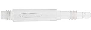 8 Flight Dart Shaft Schäfte Regular Spin Shaft Längen (Short - 19mm, Klar)