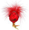 Inge-glas - Christbaumschmuck, Baumschmuck - Weihnachtsvogel - 6 cm - mundgeblasenes Glas