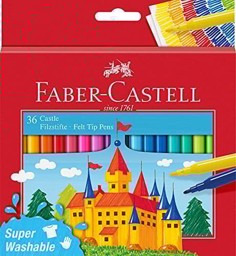 FABER-CASTELL 554203 - Filzstift Castle, 36er Kartonetui