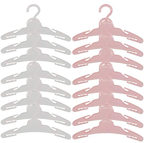 Generic Kleiderbügel Plastik Puppenkleiderbügel für 46-50cm Puppen 18 Inch Zoll American Girl Doll 16 Stück