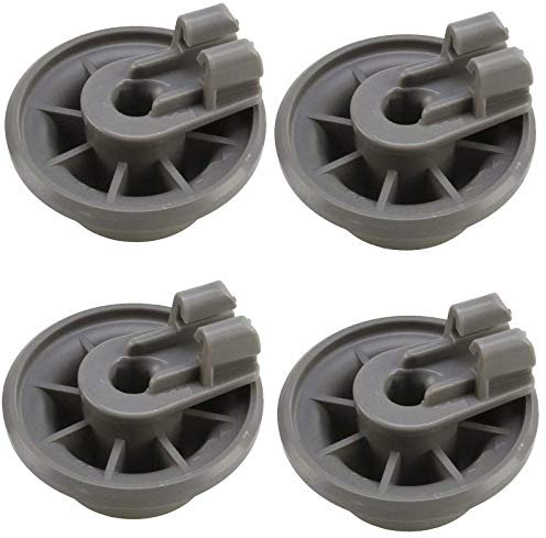 Universal Geschirrspüler Korbrollen Kompatibel mit Bosch Bauknecht Beko Siemens Neff Indesit 611475 00611475 436718 Spülmaschine - 4 Stück Unterkorbrollen