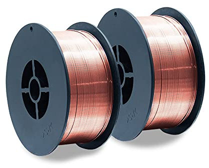 MIG MAG Schweißdraht - Stahl ER70S-6 - Drahtrolle D100/S100-2 Rollen je 1kg - 1.0mm Durchmesser - VECTOR WELDING