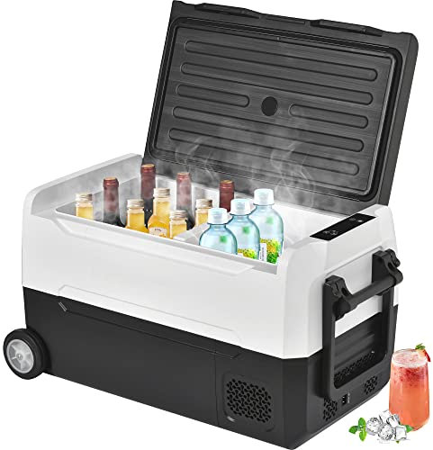 31.5L Nevera Portatil Electrica, 12V/100-240 V Nevera, -20℃-20℃, Para Coche, Camión o Caravana, Nevera Compresor, Control App, Control Táctil Led