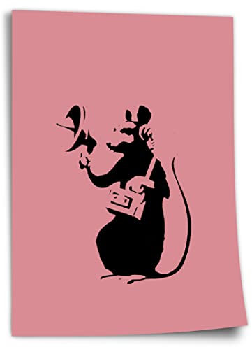 Hip Hop Mouse Cotton Poster, Street Art Banksy - Perfect as a gift, living room, unframed art print, mural - A4, A3, A2, A1, A0, XXL