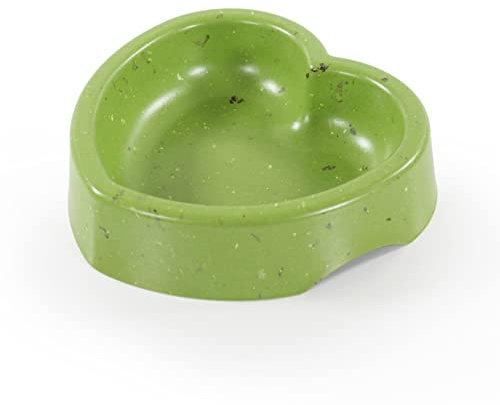 Rosewood Eco Heart Shaped Melamine Bowl, for Cats & Dogs, Green