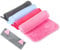 Lanjue 4 Pack Makeup Remover Cloth, Microfiber Face Cloth Makeup Remover Face Cloth Facial Cleaning Wipes with Cat Ears Headband, Reusable, Pink