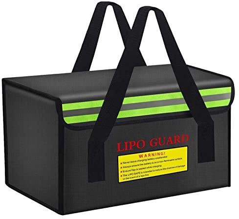 IANDAIROK Ebike Lipo Batteriesichere Tasche für Lipo Akkus, Aufbewahrung, Laden, Transport, Zuhause, Büro, Reisen, Lipo Safe Aufbewahrungstasche