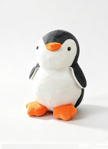 Türstopper für Boden, schwer, Tiere, Kinder, modernes Design, dekorative Katze Sandsack, Gewicht 0,8 kg (Pinguin schwarz)