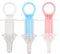JNAWA 3Pcs Baby Oral Feeding Syringe Silicone Feeder with Liquid Inlet at Both Sides Choke-Proof Nipple Feeder Infant Syringe Feeder