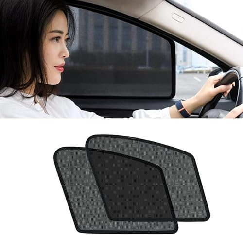 OYTHO UV-blockierender Auto-Seitenfenster-Sonnenschutz für Skoda Octavia Ⅲ Combi 2013-2017 2018 2019, Privatsphäre Sonnenschutz Atmungsaktives,2 Front-Window