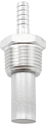 Aeration Stone TAODAN 2.0 Micron 316 Stainless Steel Home Brew Diffusion Stone, 1/2Inch NPT Oxygen Stone