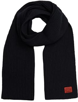 Superdry Damen Workwear Strickschal Finster Marineblau 1SIZE