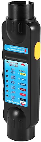 Littlecatch Testeur de signal de câblage 12 V 7 broches pour remorque RV Outil de diagnostic Connecteur prise pour remorque