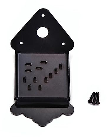 Toyvian Metal Mandolin Tailpiece Schwarz Konstruktion Für Einfache Saitenwechsel Und Verbesserten Für Mandolinen Und Gitarren