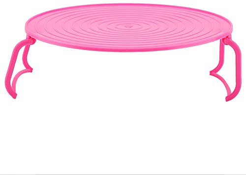 Qukaim Plateau multifonction en plastique pour four à micro-ondes - Grille de cuisson à la vapeur - Rouge