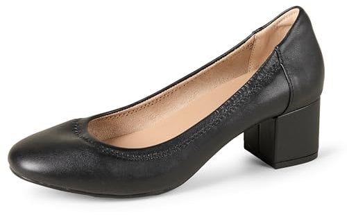 Amazon Essentials Women's Ballet Pump, Black, 8 UK