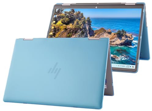 mCover Hard Case ONLY Compatible for 2024~2025 14 HP Envy x360 14-FAxxxx / 14-FCxxxx 2in1 Convertible Laptop PC(NOT Fitting Any Other HP Models) - Aqua