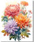 Belle peinture florale par numéro pour adulte débutant rose violet orange fleurs kit de peinture à l'huile sur toile peinture numérique aquarelle vintage décoration murale de la maison 40,6 x 50,8 cm