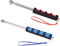 2pcs Self Defence Stick Retractable, Wall Check Hammer, Telescopic Police Baton, Telescopic Rod Hollowing Drum Detection Hammer for House Decoration Inspection and The Conductor's Baton Used in Class