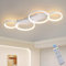 SEATAIN LED Deckenleuchte Dimmbar Modern Wohnzimmerlampe mit Fernbedienung, 45W 80cm weiß 4 Ring Große Schlafzimmer lampe, Farbtemperatur 3000-6000K, 4W Nachtlicht, Memory-Funktion