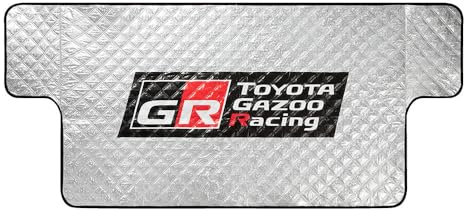 Toyota Gazoo Racing Windschutzscheibenabdeckung Gestepptes Design Silber