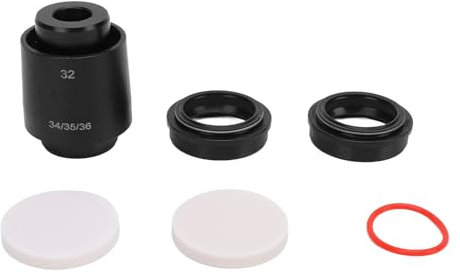 Tbest 34-mm-Fahrrad-Vorderradgabel-Staubdichtungssatz, Fahrrad-Öl Absorbierender Schwammring, Gabel-Staubwischer-Ersatzsatz