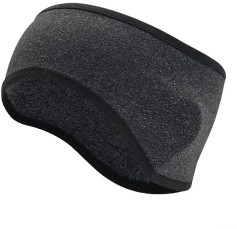 Skibereit mit diesen bequemen Fleece-Ohrwärmern, perfekt für den aktiven Einsatz (Dunkelgrau)