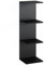 Vicco Wandregal Paolo, hängendes Regal, Schwarz, 30 x 95 cm