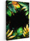 MuchoWow© Impression sur Toile Photo Peinture 80x120 cm Tableau Decoration Murale Chambre Salon Maison Deco Cuisine Feuilles - Vert - Jaune - Peinture - Jungle