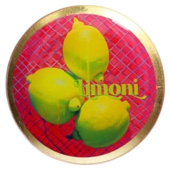 Gift Company - Teller, Glasteller - Love Plates - Motiv: Limoni - Glas - Mehrfarbig - (ØxH) 13 x 1 cm