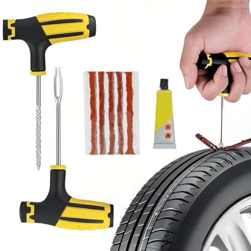 KUMSODE kit de réparation de Pneu de Voiture/Moto Plug Plug tubeless de réparation de Pneu crevaison Accessoires de Voiture/Moto