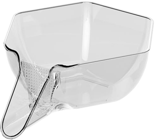 Multi Functional Drain Basket with Funnel and Removable Strainer, Kitchen Sink Food Catcher for Fruits, Vegetables, Pasta, and Salad Washing Transparent Bowl