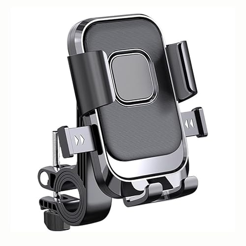 yinjieEUR Support Téléphone Moto pour Yamaha Xmax 400 Xmax 125 Xmax 250 Xmax 300 2017-2025,Support Téléphone Vélo,Rotation Porte Telephone Velo,Porte Telephone Moto,Absorption Chocs Antidérapante