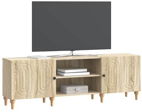 vidaXL TV-Schränk Sonoma-Eiche 150 x 31 x 50 cm Holzwerkstoff, Moderner Wohnraum, rechteckiges Mediencenter, platzsparende TV-Aufbewahrung, stylische Zuhause-Organizer