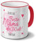 printplanet Tasse mit Namen Olaf - Motiv Du bist die Beste Mama der Welt - Namenstasse, Kaffeebecher, Mug, Becher, Kaffeetasse - Farbe Rot