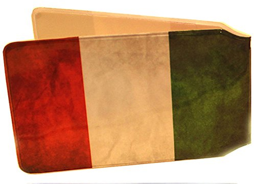 (80+ Designs) Bus Pass Wallet Credit Travel Rail Ticket Card Holder for Oyster Zip Business ID Card - Bifold - Party Bag Gift School Leaver (Italy Italia)