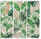 Deco 79 Wandpaneel aus Holz, Beige, Grau, Dunkelgrün