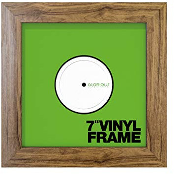 Glorious Vinyl Frame Set 7 Rosewood - 3x Vinyl Cover Rahmen für 7-Schallplatten, Einfaches Anbringen und Austauschen, holzfarbend